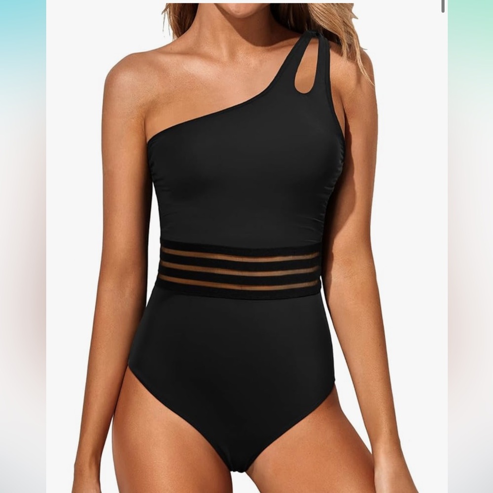 Amazon Women's Black One-Piece Swimsuit